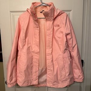 Pink North Face Rain Jacket size Large